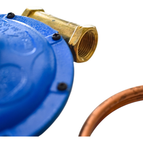 Regulador Doble Gas Envasado Para 2 Tubos 45kg + Flexibles