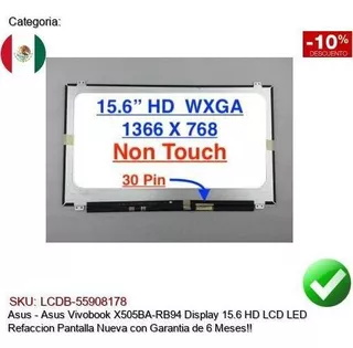 Pantalla Asus Vivobook X505ba-rb94 15.6 Lcd Led