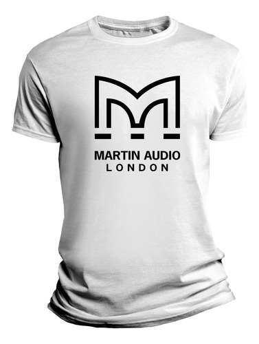 Playera Martin Audio London Logo Músicos Sistemas Audio