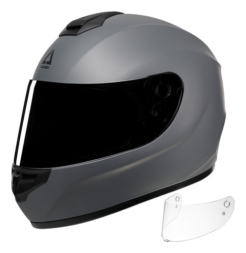 Casco De Motocicleta Integral Visera Clara Adicional Ca...