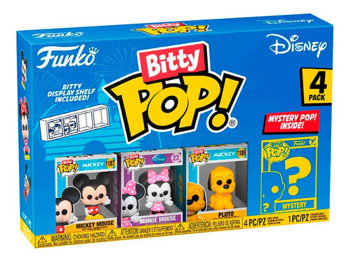 Pack De 4 Figuras Coleccionables Disney Funko Bitty Pop