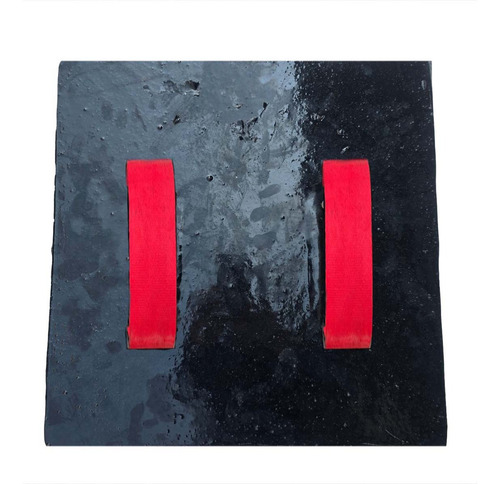 Molde Concreto Estampado Mod Piedra Laja Angular Poliuretano Forma Negra Con Cinta