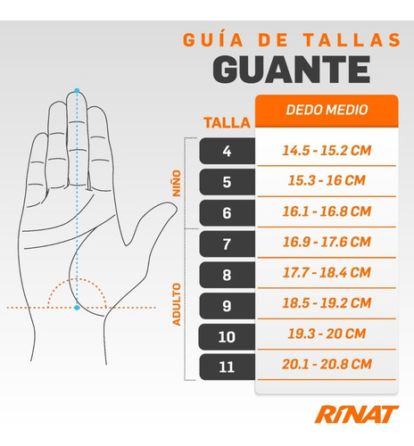 Imagen 7 de 7 de Guante De Portero Rinat Fiera Gk Pro Adulto Rojo/negro