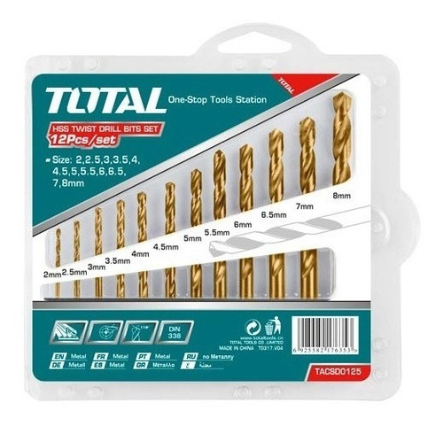 Mechas Para Metal Helicoidales Total 12 Pzas T.virtual