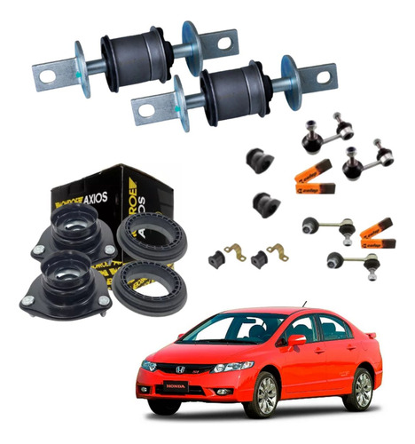 Kit Coxim Amortecedor Bucha Facao Bieleta New Civic G8 06/