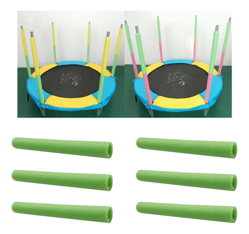 6 Uds Fundas De Espuma De Trampolín Tubo De Espuma Verde