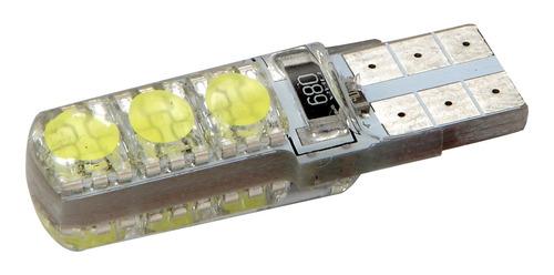 Lampara T10 Led Siliconado 2821 Led 12v El Par Azul Auto