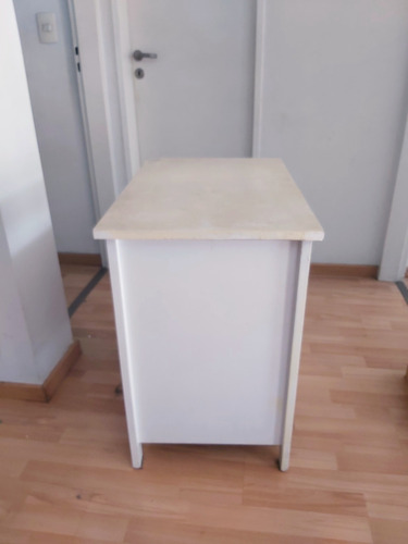 Mesa De Luz De Madera Para Pintar Mate Blanco