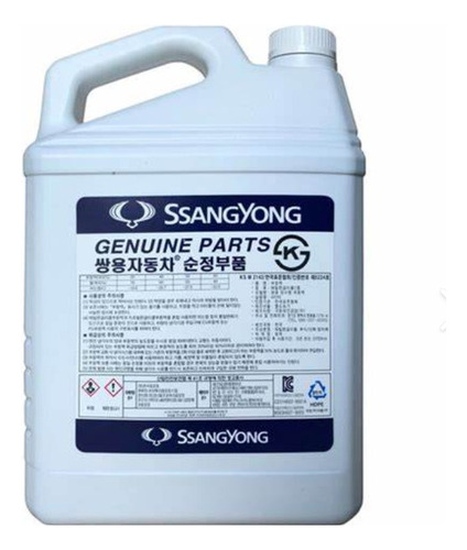 Refrigerante Concentrado Original Ssangyong 4 Litros