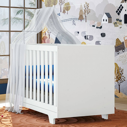 MS Móveis 3 em 1 Americano Provençal Mosqueteiro Trocador Bebê Cor Branco Infantil