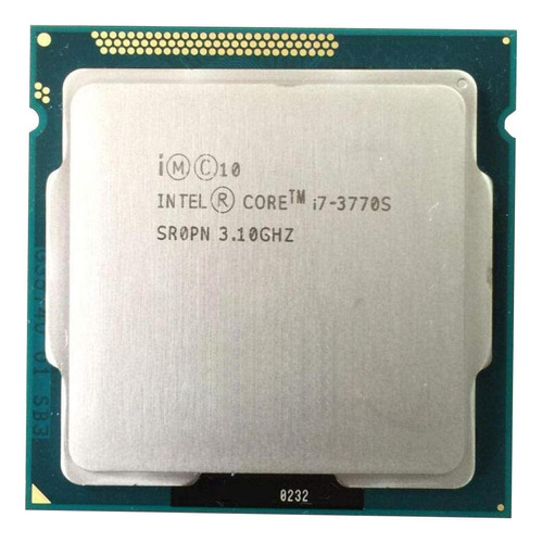 Processador gamer Intel Core i7-3770S CM8063701211900  de 4 núcleos e  3.9GHz de frequência com gráfica integrada