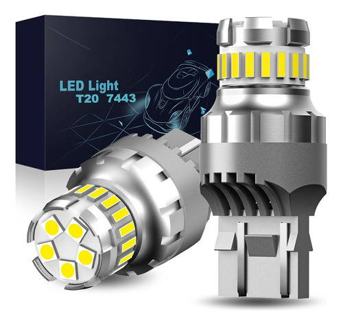 Par Ampolletas T20 7443 W21/5w Contacto Doble Inverso Led