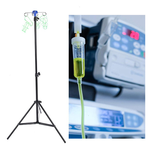 Soporte Para Bolsa De Goteo, Soporte Para Suero Intravenoso, Rejilla De Riego Por Goteo De Aleación De Aluminio Duradera, Plegable Para Hogares De Ancianos