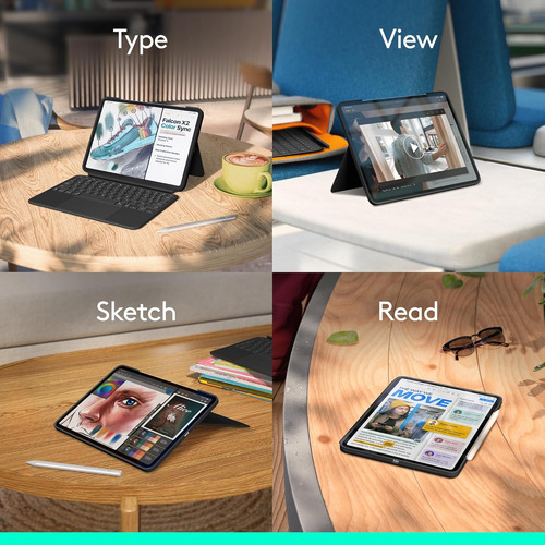 Logitech Combo Touch iPad Pro 11 Pulgadas (m4)(2024) Tecl...