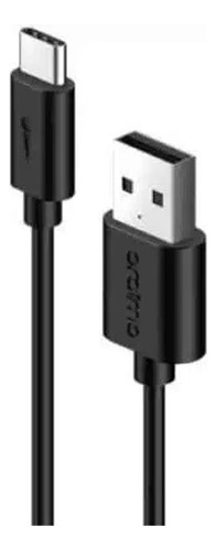 Cable USB rápido tipo C Oraimo, resistente al plegado, negro