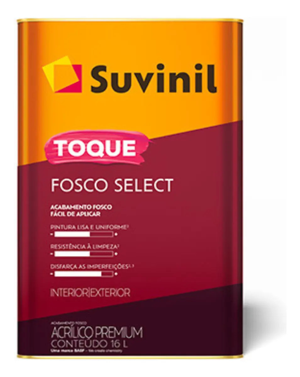 Tinta Acrílica Suvinil Fosco Antimofo 16 L Cor Prata Externos Internos