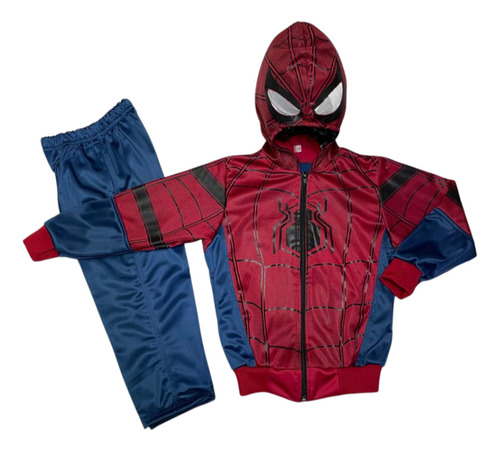 Pants Para Niño De Spiderman Conjunto Azul Acero Lisa 10