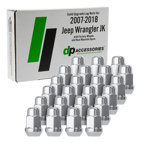 Tuerca De Llanta Compatible Con Jeep Wrangler Jk 2007-2018 C