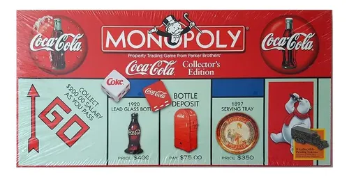 コカ・コーラ公式　モノポリー（Coca-Cola Monopoly） Monopoly Coca-cola Edição De Colecionadores | Frete grátis