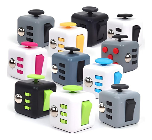 Fidget Cube Entretenimiento Anti Estrés Juego Colores