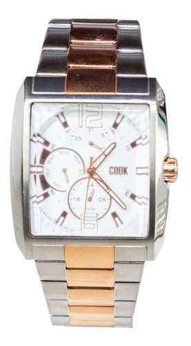 Reloj John L. Cook Hombre Velvet Multifunción Acero 5706 