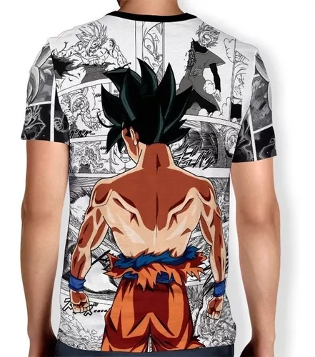 Camiseta Desenho AnimeDragon Ball Super Goku Instinto Superior