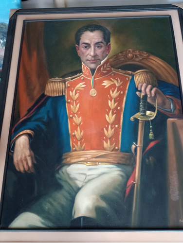 Óleo Sobre Lienzo. Simon Bolivar