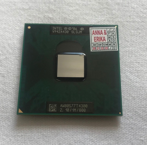 Processador Intel Notebook T4300 2.10/1m/800 Novo