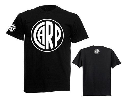 Remera River Plate Logo Carp Blanco -  Algodón 100%