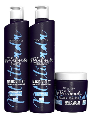 Kit Tróia Hair 3 Passos Shampoo + Cond + Máscara - Matizad