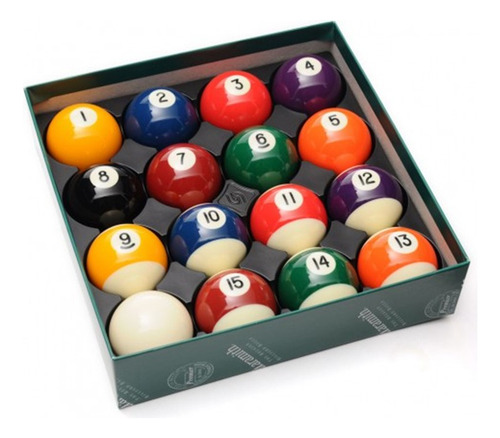 Jogo De Bolas Numeradas Faixadas - Aramith Premier 54 Mm