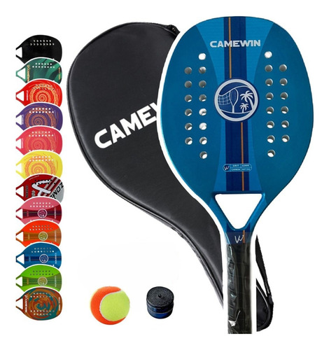 Raqueta de pádel Camewin Beach 2022, color azul
