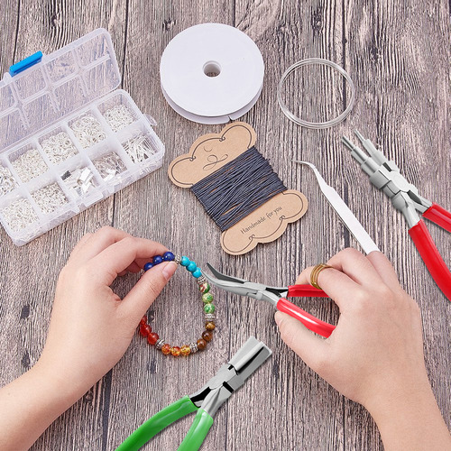O Conjunto De Alicates De 3 Peças Para Fazer Joias Inclui 6