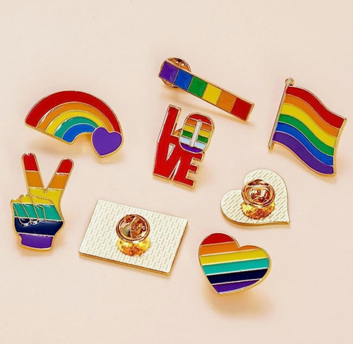 Pin Metálico Con Diseños Del Orgullo Gay - Pride Lgbttq
