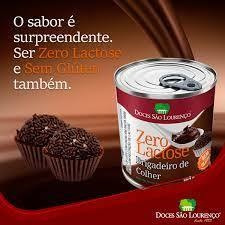 Imagem 2 de 3 de 6x Brigadeiro De Colher Zero Lactose São Lourenço 365g