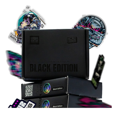 Sticker Box Black Edition | Nerd Stickers