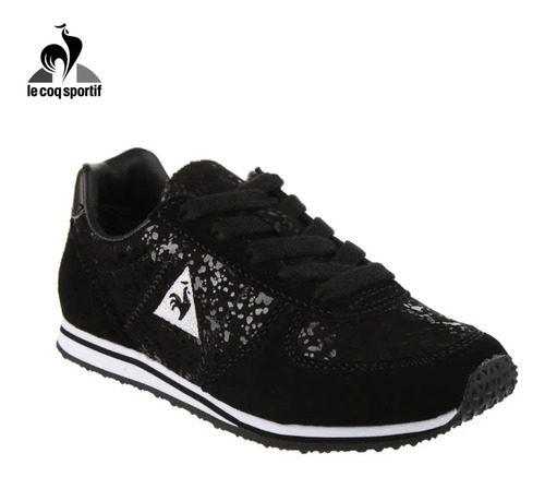 Zapatillas Le Coq Sportif Niñas Bolivar Glam Negras Brillo | Cuotas sin  interés