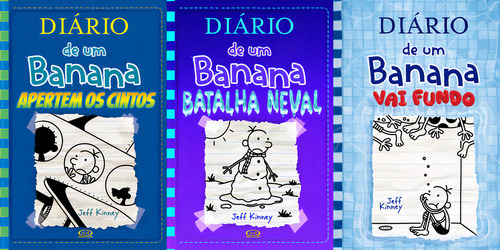 Diário De Um Banana Volumes 12 13 E 15, De Jeff Kenney. Editorial V&r, Capa Dura Em Português, 2020