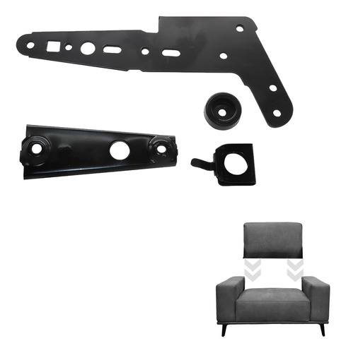 Mecanismo Herraje Para Desmontar Respaldo Sillón Reclinable