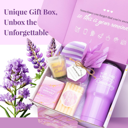 Set De Regalo Bfflove Lavender Relajante Para Baño Y Cuerpo,