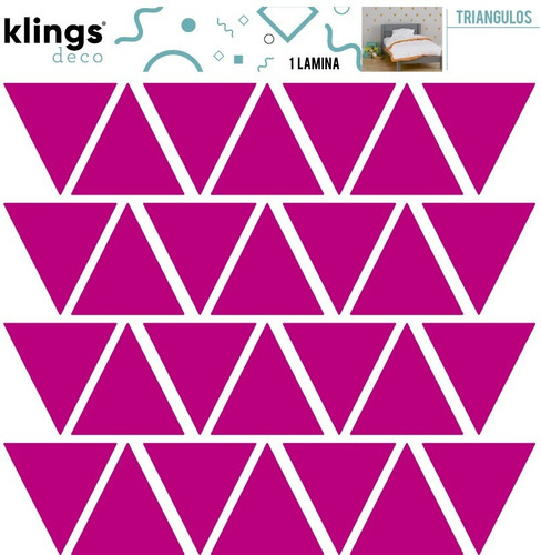 Imagen 4 de 6 de Vinilos Decorativos Trama Estrellas Círculos Triángulos