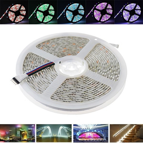 5m Smd 5050 300 Led Impermeable Rgbw Tira Flexible Cinta De
