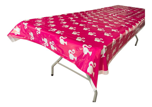 1 Mantel Fiesta Desechable Plastico Barbie 254 X 107 Cm
