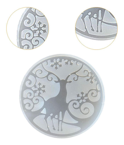 2 Posavasos Navideños Modelo Bandeja Decorativa Adorno Para