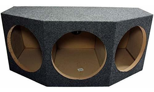 Car Audio Triple 12  Subwoofer Sellado Ángulo Trasero 3 Caja