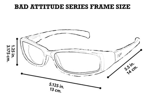 2 Pares De Gafas De Sol Mf Bad Attitude Cool Wraparound Para