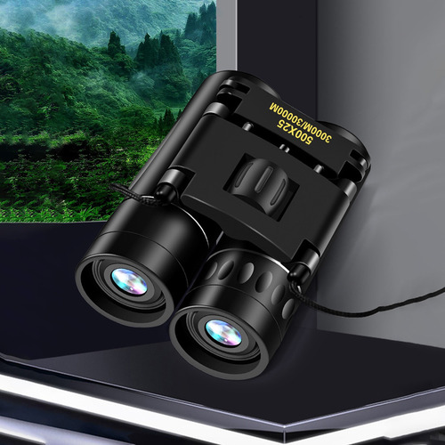 Mini Binoculares Plegables Portátiles 500x25, Telescopio Com