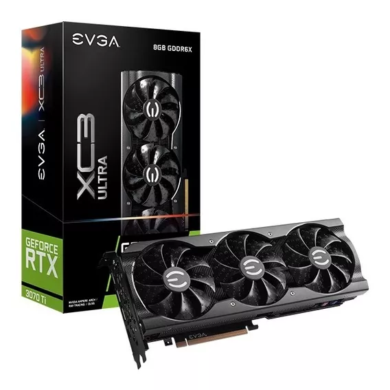 Placa De Video Geforce Evga Rtx 3070ti Xc3 Ultra 8gb Lhr