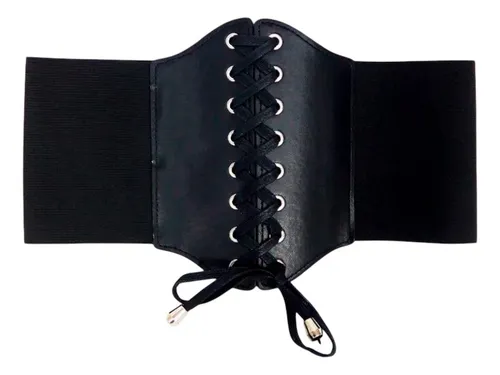 comprar Cinturon Faja Corset Elastizado Eco Cuero Accesorio Mujer
