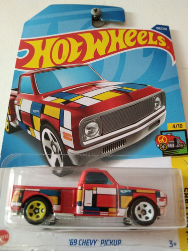 Carro Colección Hot Wheels Custom 69 Chevy Pick Up Mattel 